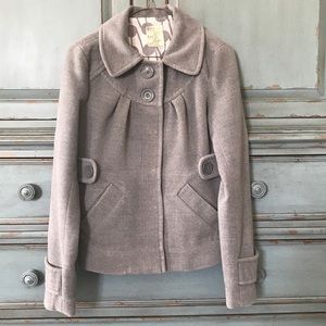 Tulle gray pea coat